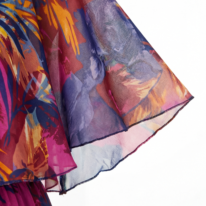 Floressa™ Flowy Lined Chiffon Midi Dress