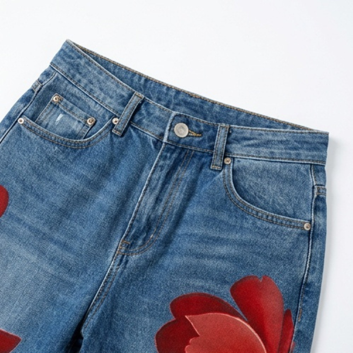 Florenza™ – Bold Floral Wide Leg Jeans