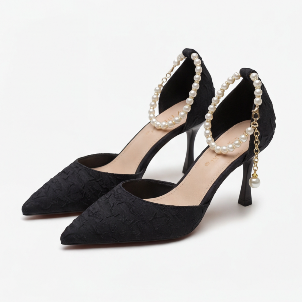 Lusoire™ – Glossy D'Orsay Stiletto Heels