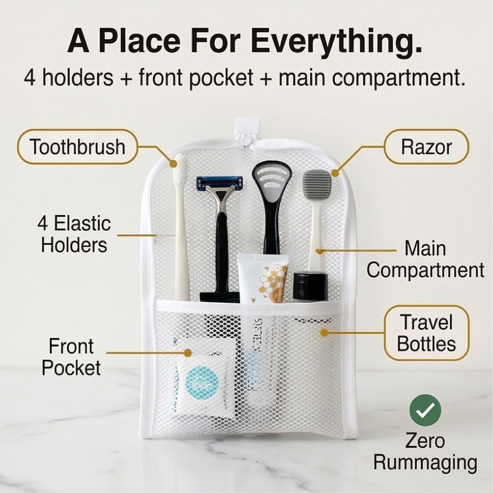 Standli™ Self Standing Travel Toiletry Pouch
