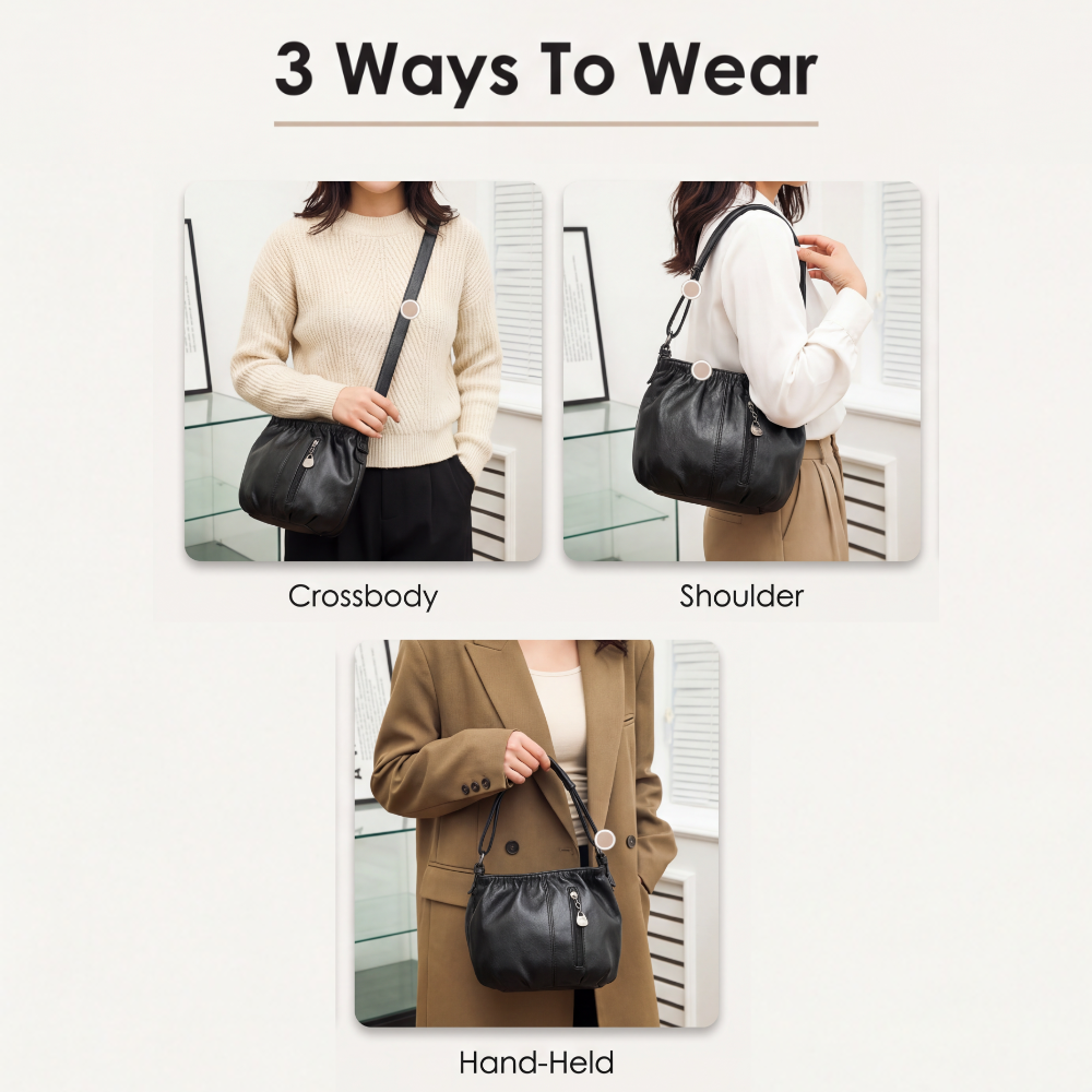 Velina™ Soft Pleated Crossbody Bag