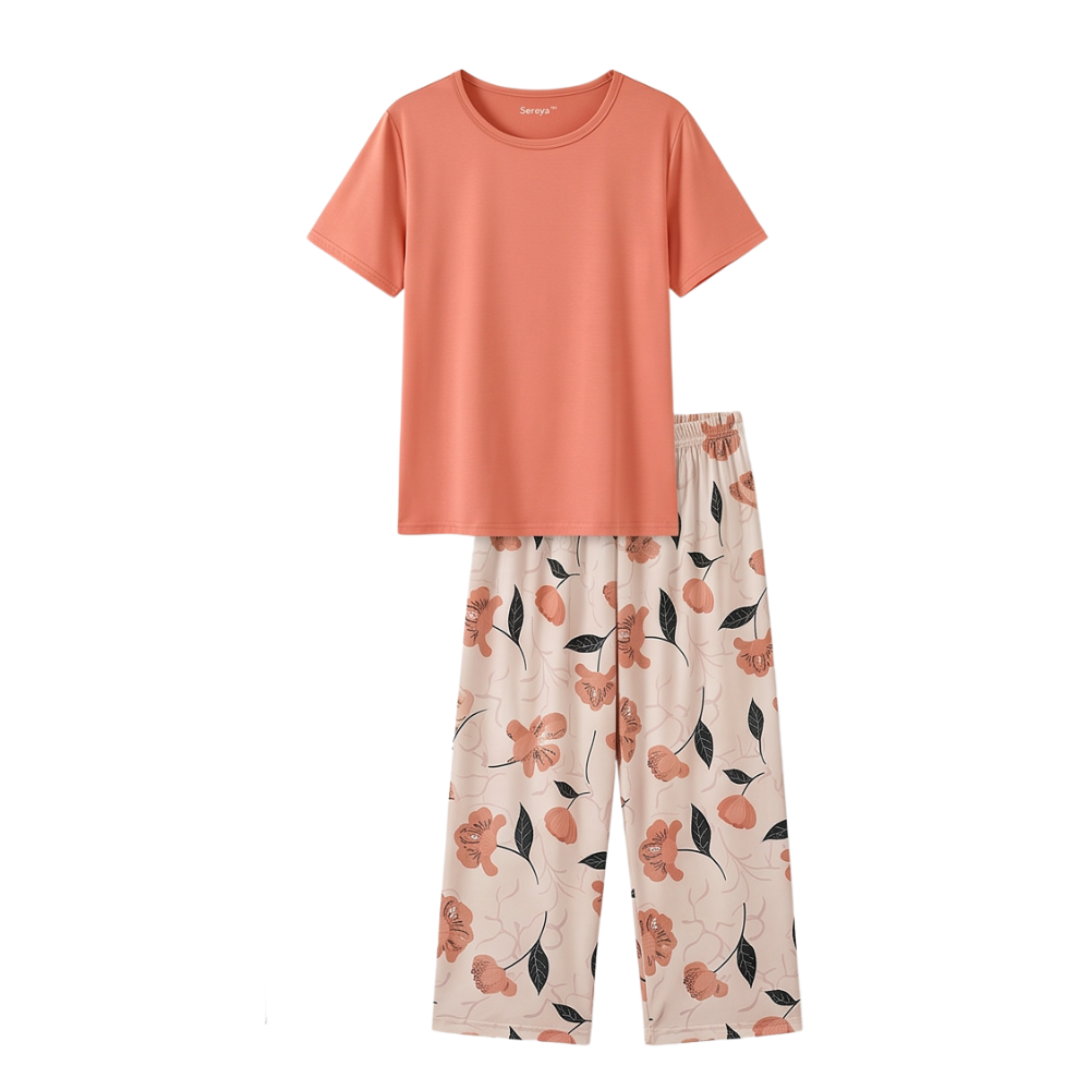 Sereya™ – Breezy Floral Capri Pajama Set