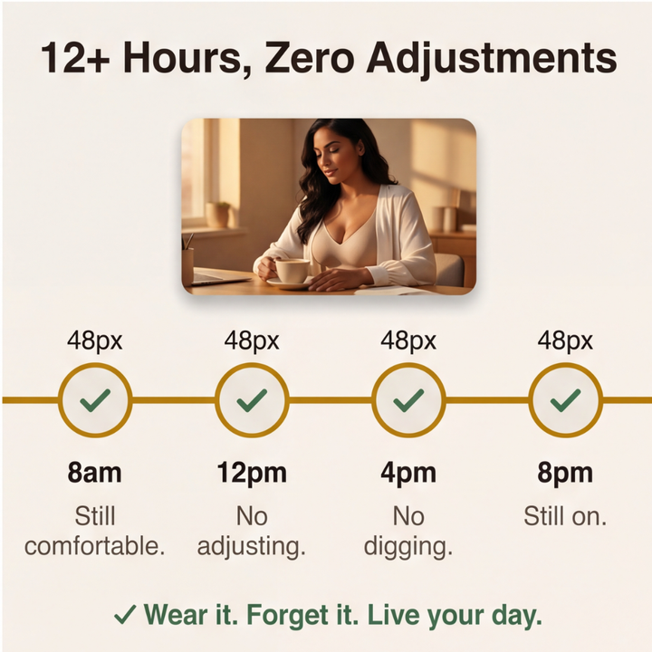 Veluna™ Wireless Jelly Strip Bra for All Day Comfort