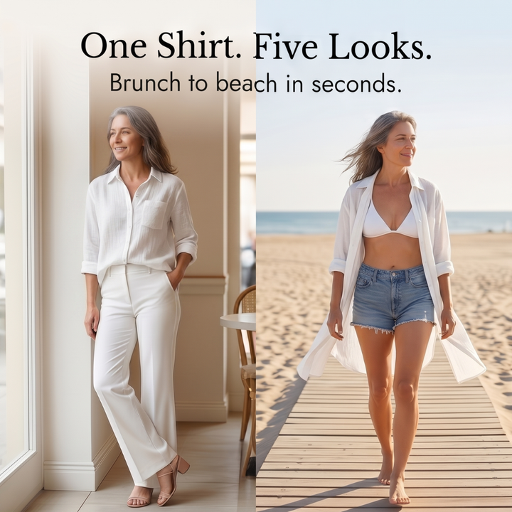 Solaire™ Breathable Cotton Button Up Shirt