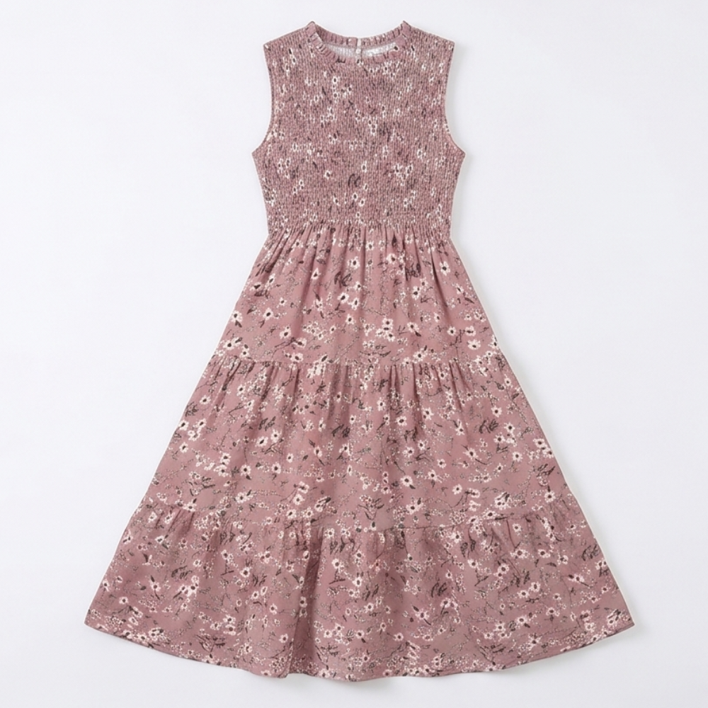 Florenza™ – Smocked Floral Midi Dress
