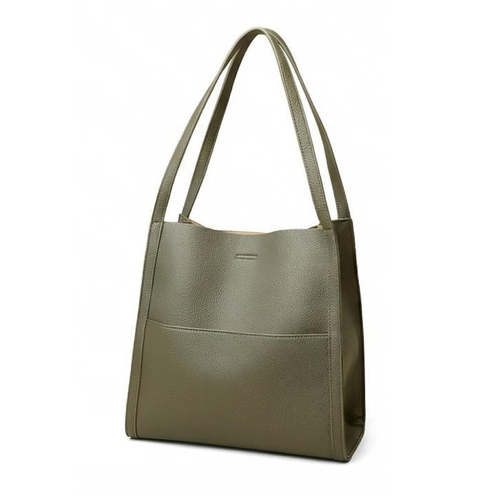 Tessara™ – Structured Pebbled Leather Tote Bag