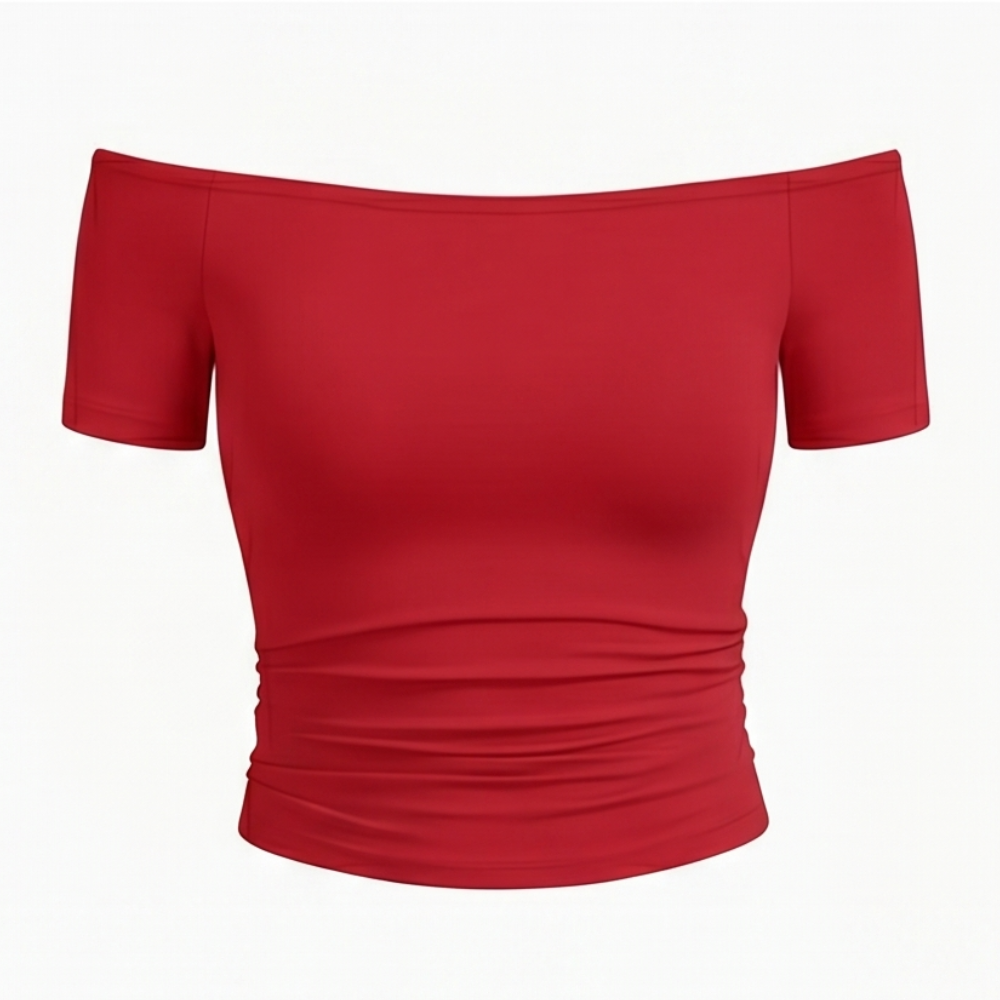 Velora - Women's Off-Shoulder Slim-Fit Top