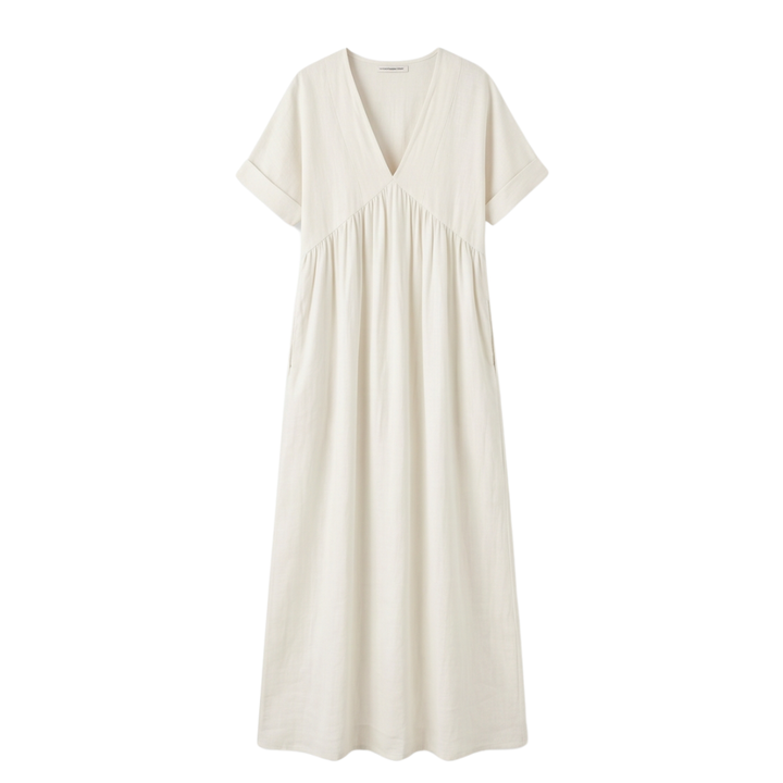 Marivelle™ - Effortless Summer V-Neck Maxi Dress