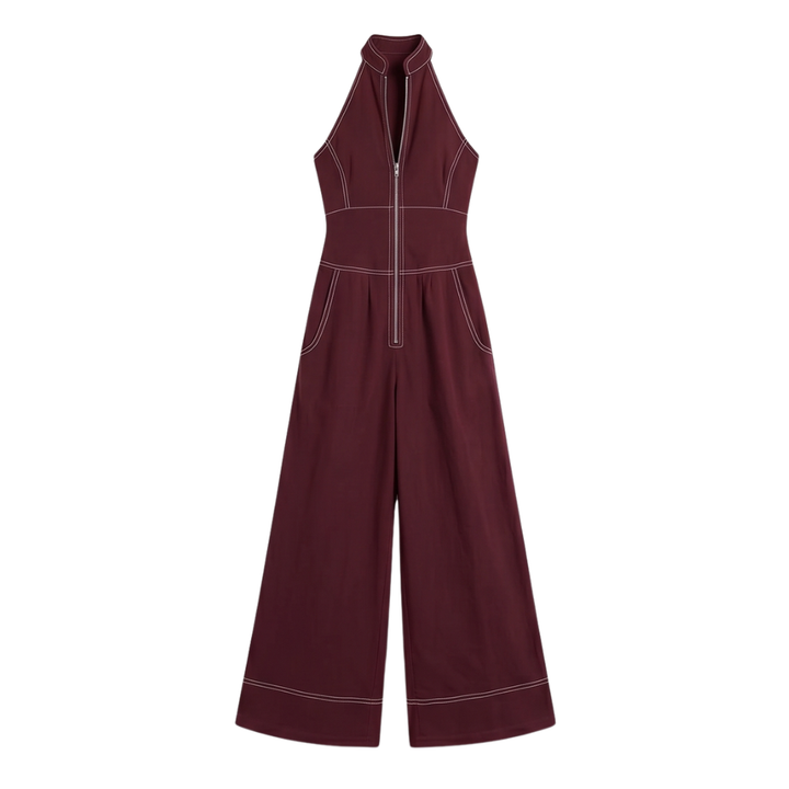 Lunelle™ – Sculpted Halter Jumpsuit
