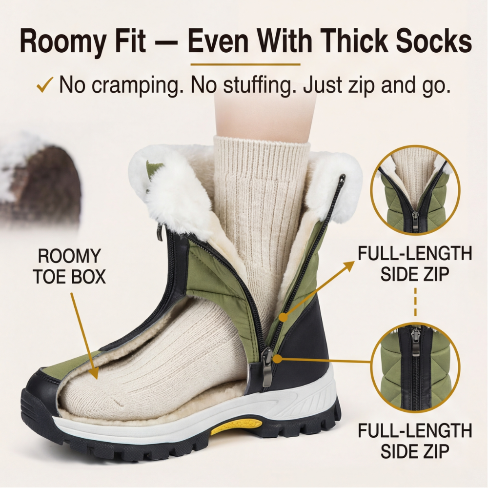 Frostara™ Waterproof Fur Lined Winter Boots