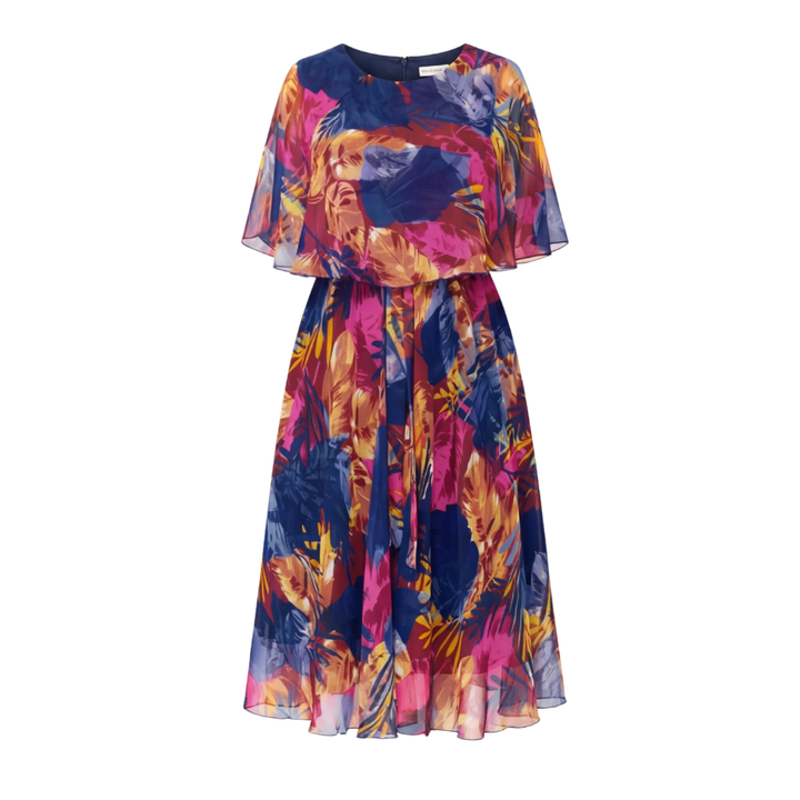 Floressa™ Flowy Lined Chiffon Midi Dress