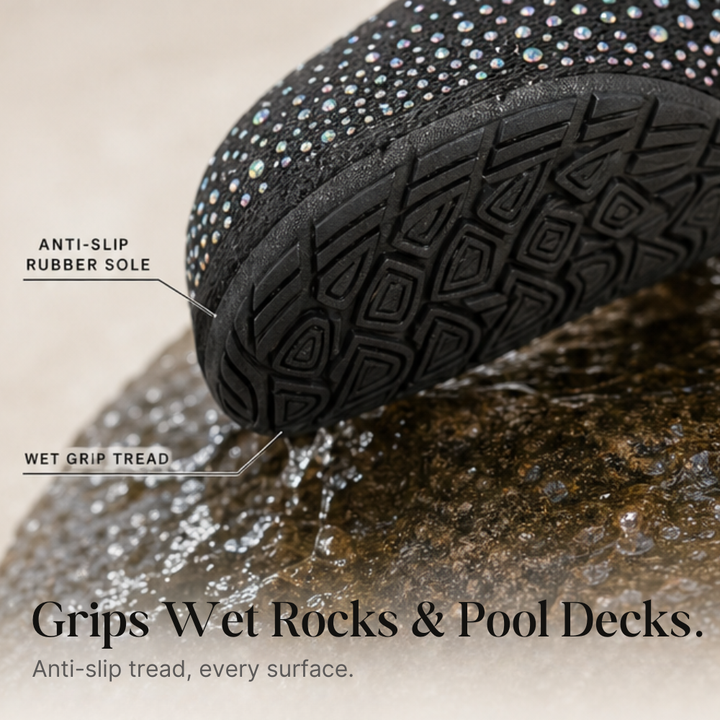 Sparkella™ – Rhinestone Slip-On Water Shoes