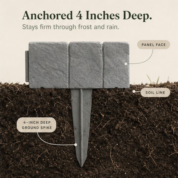 Stonelay™ – Stone-Effect Garden Edging that Taps In