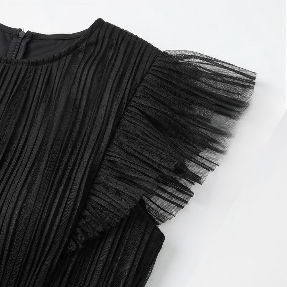 Floressa™ Elegant Flutter Sleeve Midi Dress