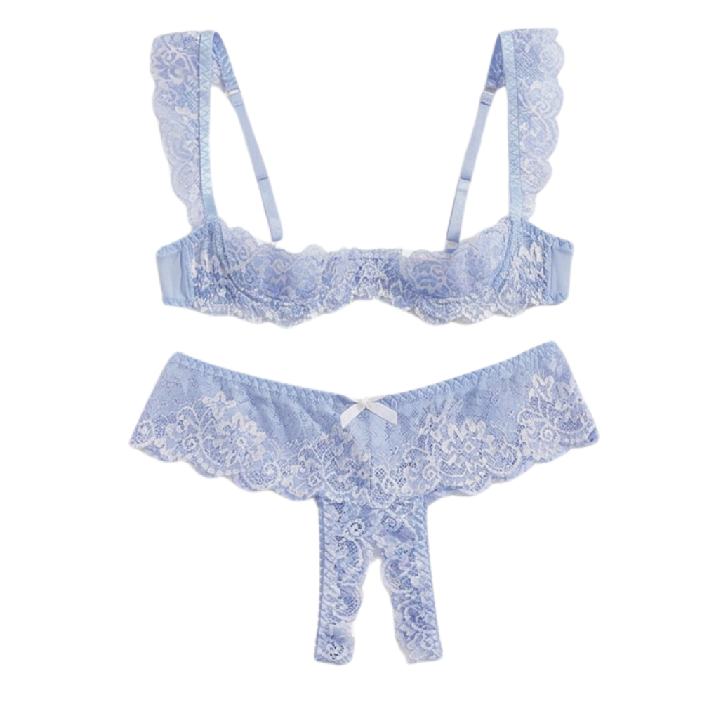 Lunaveil™ – Floral Lace Bra and Panty Set
