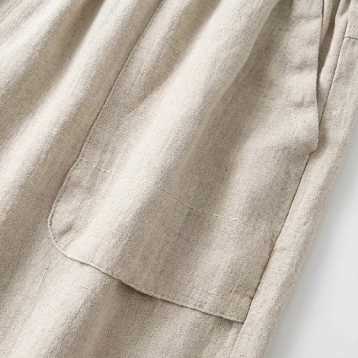 Linora - Women's Loose Linen Shorts with Deep Pockets