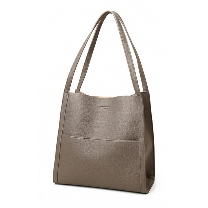 Tessara™ – Structured Pebbled Leather Tote Bag