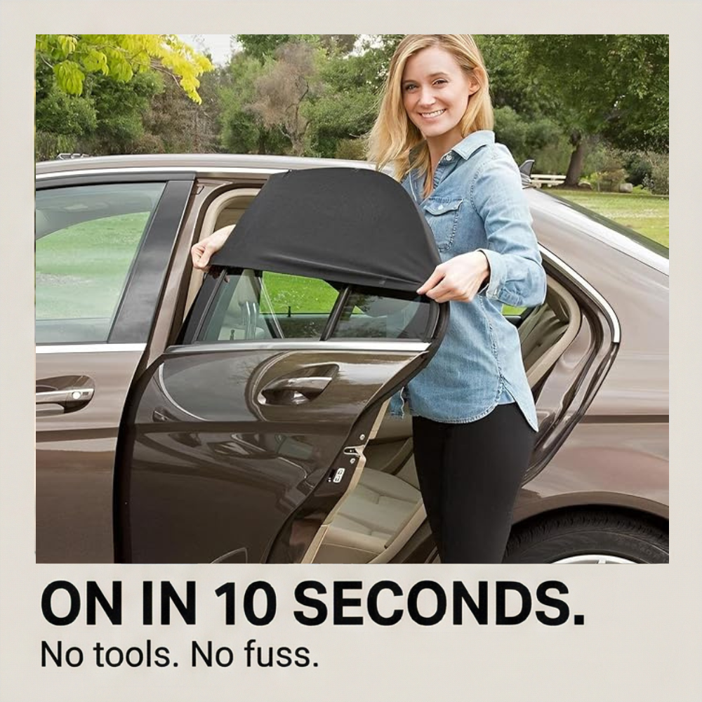 Breezeguard™ – Universal Car Window Sun & Bug Screen