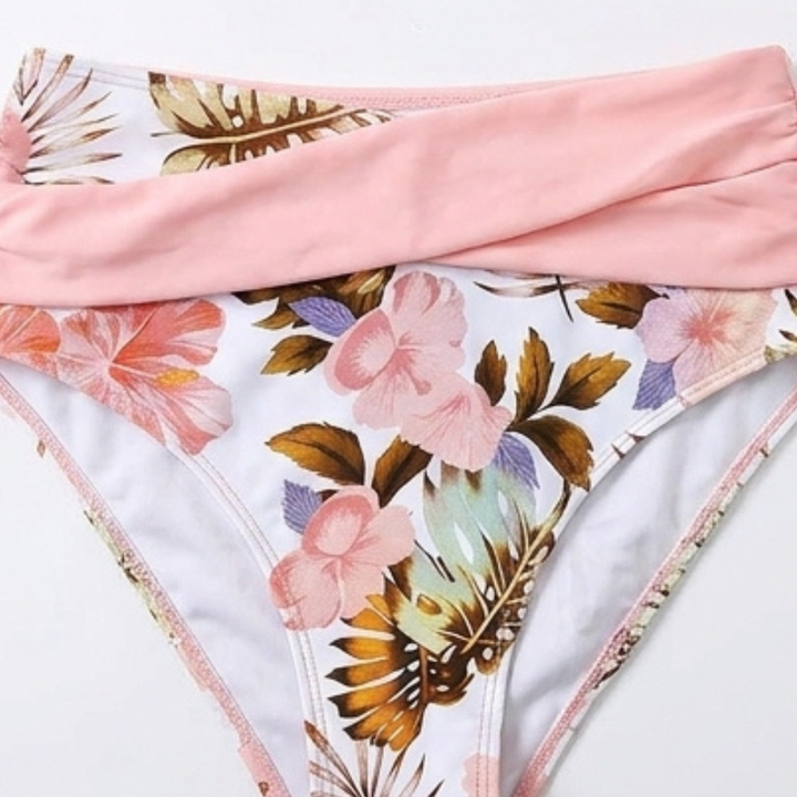 Marivela™ – Tummy-Flattering Wrap Bikini Set