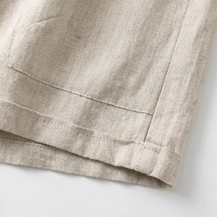 Linora - Women's Loose Linen Shorts with Deep Pockets