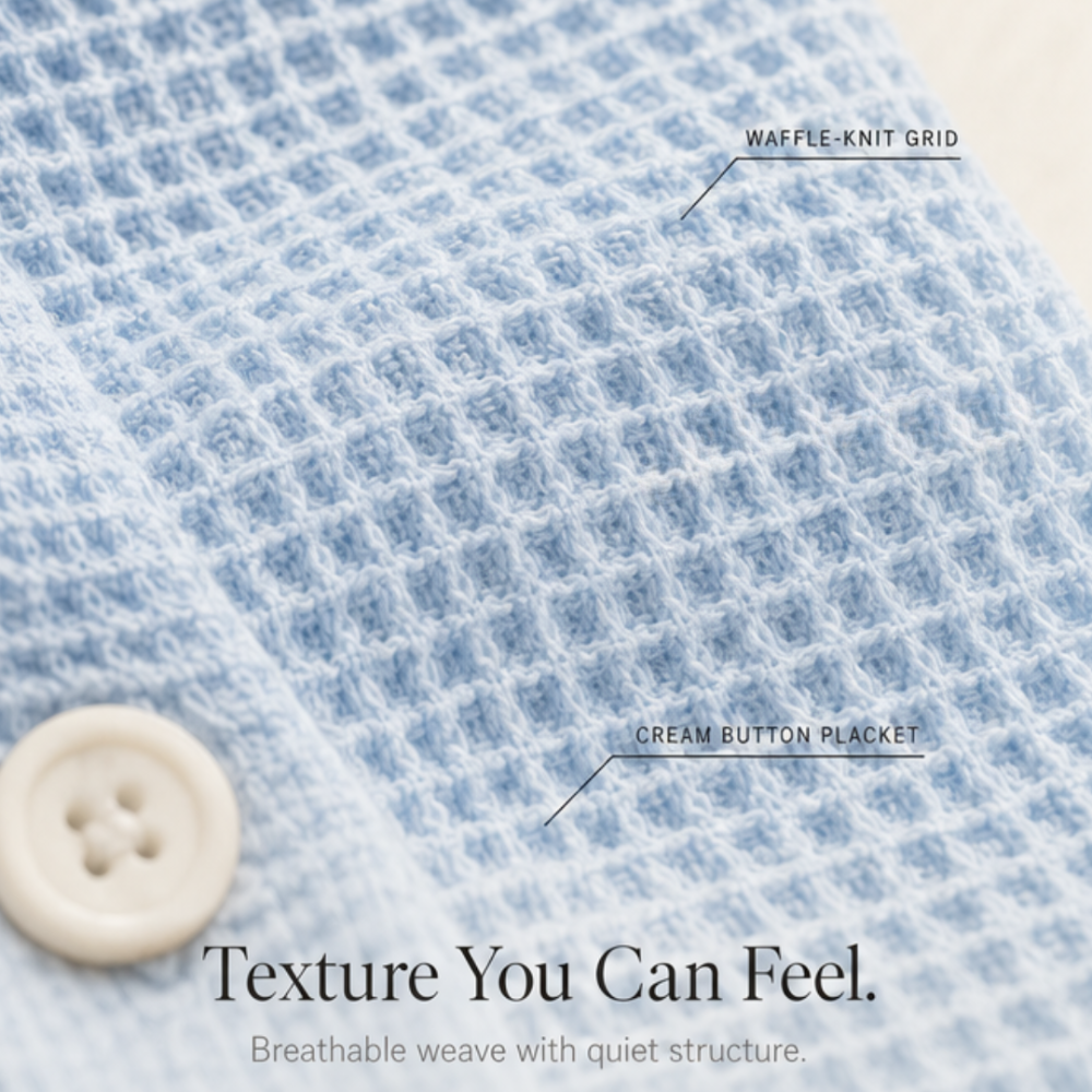 Vienelle™ Waffle-Knit Two-Piece Set for Effortless Everyday Style