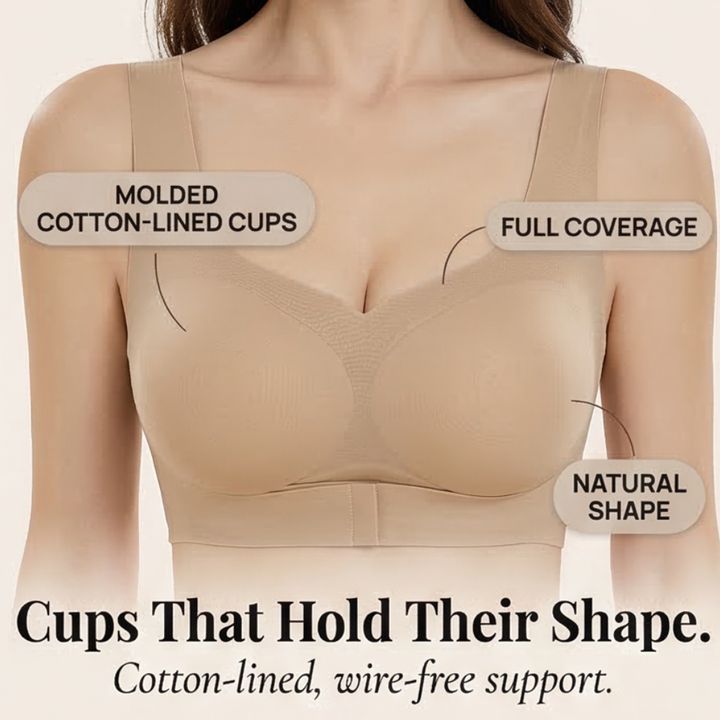 Veluna™ – Supportive X Back Wireless Lace Bra