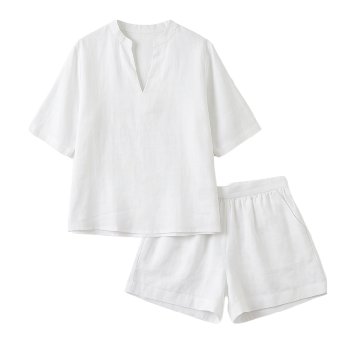 Veluna™ – Breezy V-Neck Summer Set