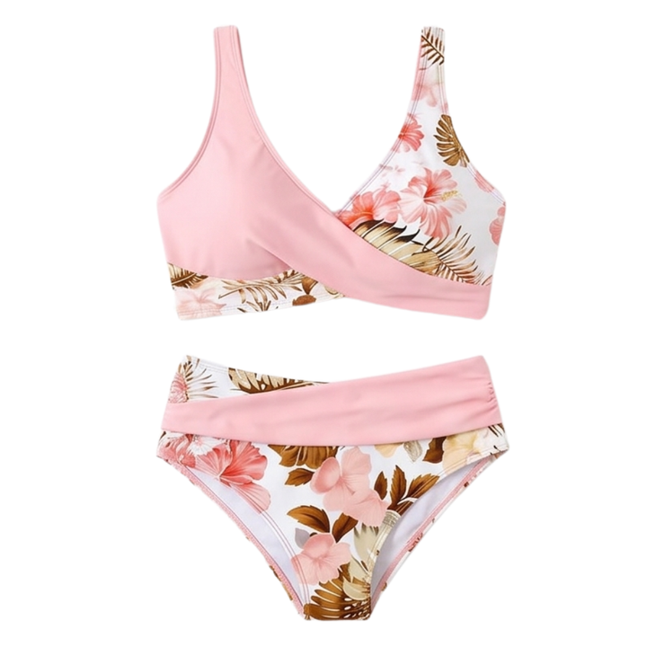 Marivela™ – Tummy-Flattering Wrap Bikini Set