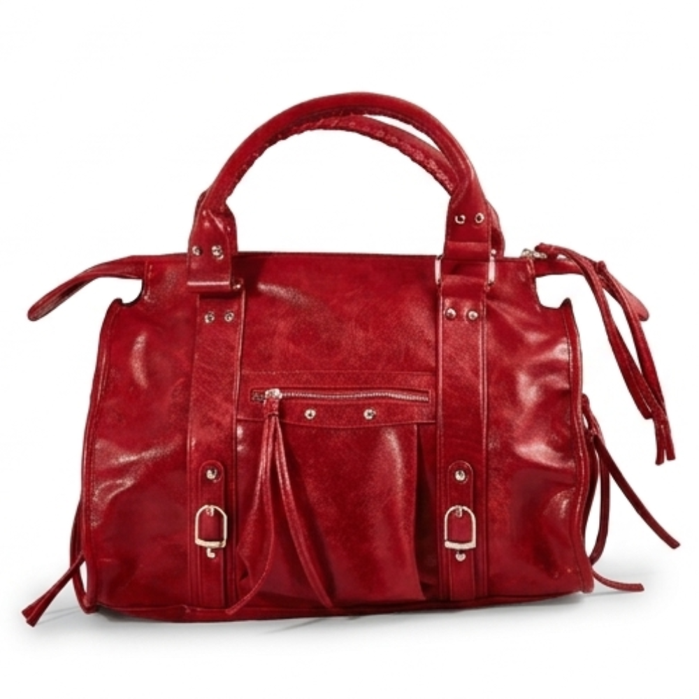 Vivara™ – Gold Detail Moto Satchel Bag