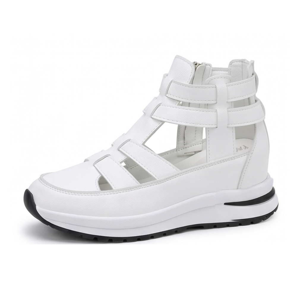 Veluna™ - Caged Wedge Sandals with Hidden Platform