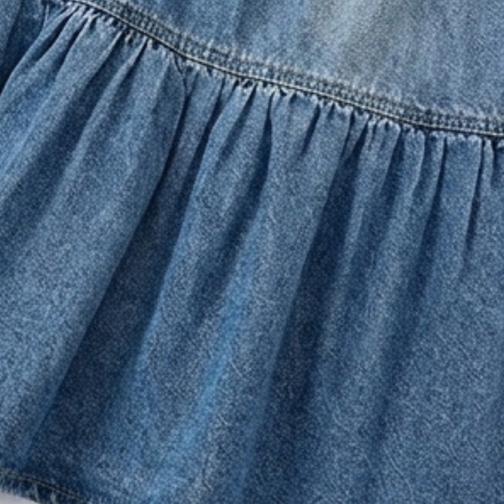 Soléra - Women's Soft Button-Front Denim Maxi Skirt