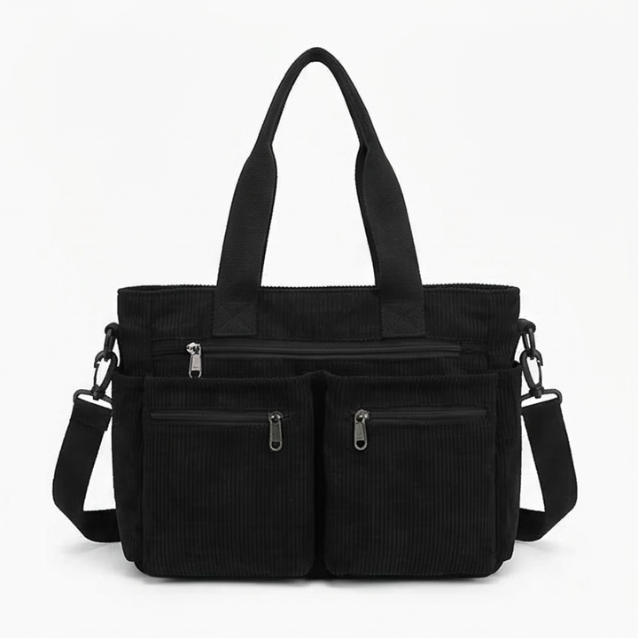 Clovera™ – Multi Pocket Corduroy Shoulder Bag