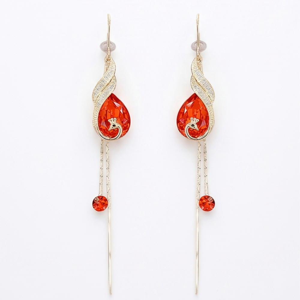 Lunavia™ - Sapphire Drop Earrings for Effortless Elegance