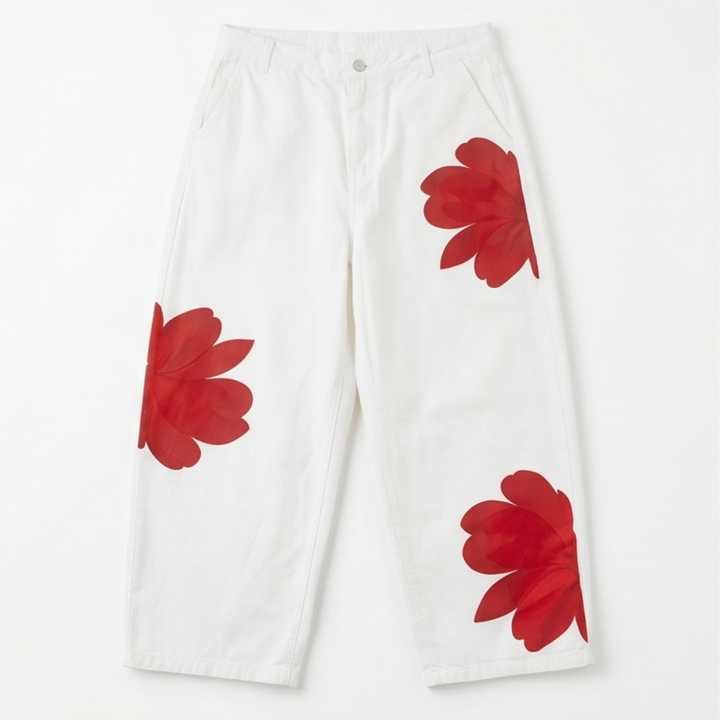 Florenza™ – Bold Floral Wide Leg Jeans