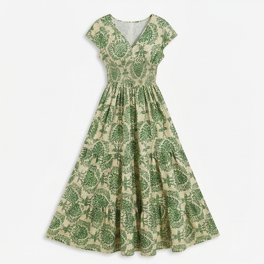 Florenza™ – Smocked Floral Maxi Dress