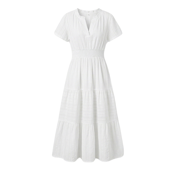 Vivara™ – Flowing V Neck Summer Maxi Dress
