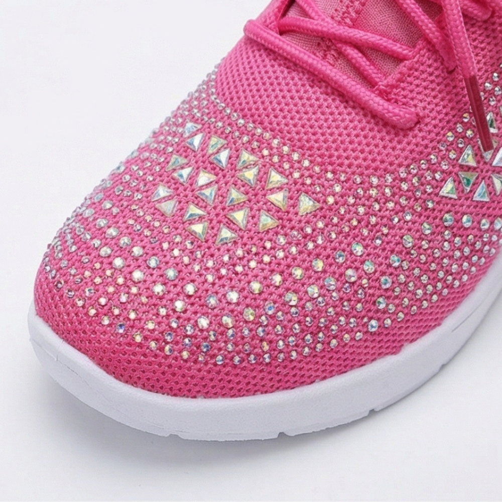 Stellara™ – Rhinestone Wedge Sneakers for Women