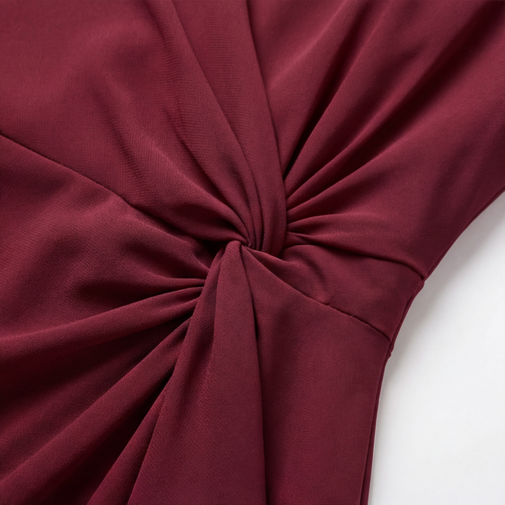Velara™ – Gathered Twist Waist Dress