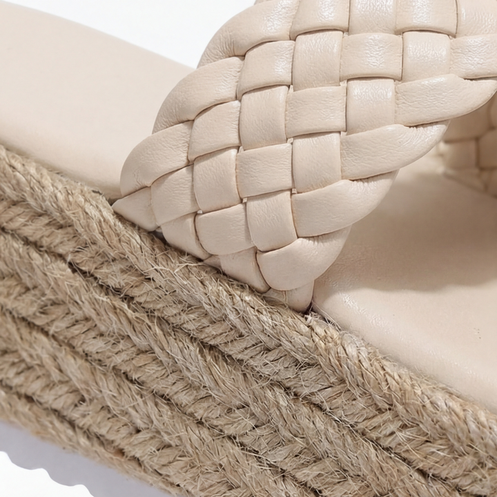 Solara™ Braided Platform Wedge Slides