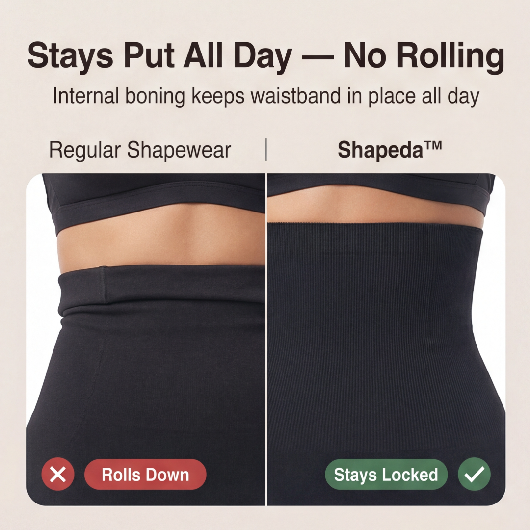 Shapeda™ – High Waisted Tummy Control Shaper Shorts