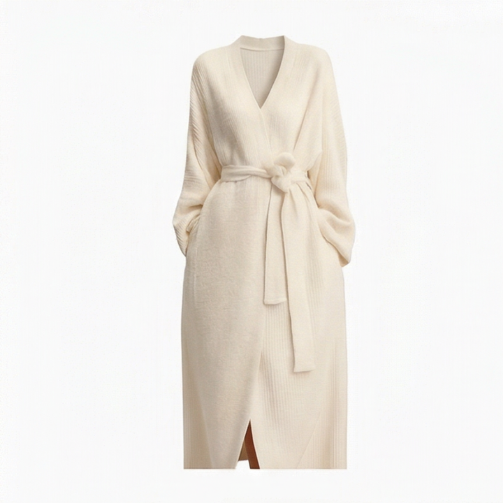 Velunna™ Full-Length Semi-Velvet Wrap Robe
