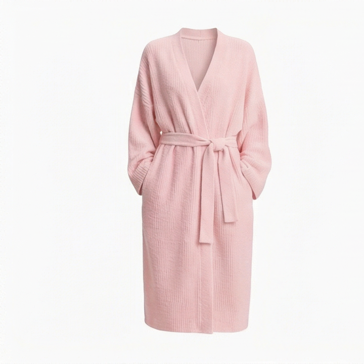 Velunna™ Full-Length Semi-Velvet Wrap Robe