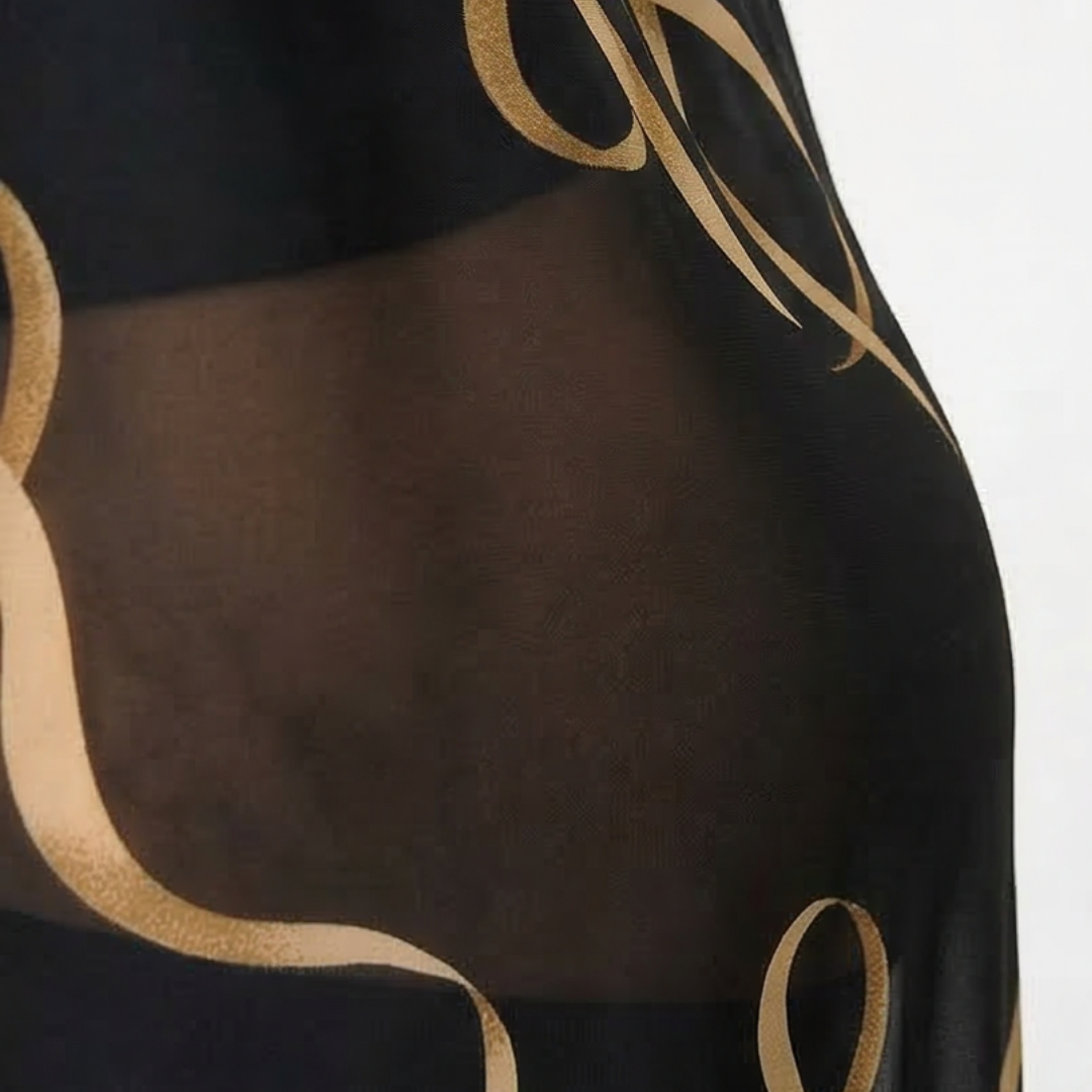 Vivara™ – Flowing Chiffon Midi Dress