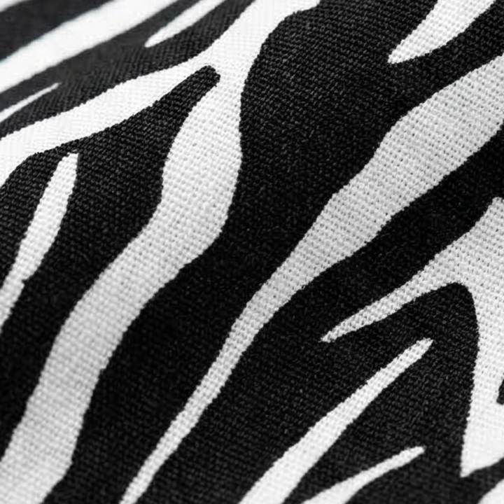 Vivara™ – Patchwork Zebra Print Maxi Dress