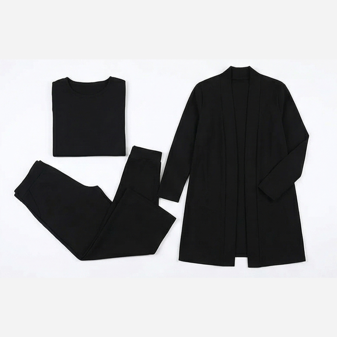 Vivara™ – Three Piece Matching Set with Longline Cardigan