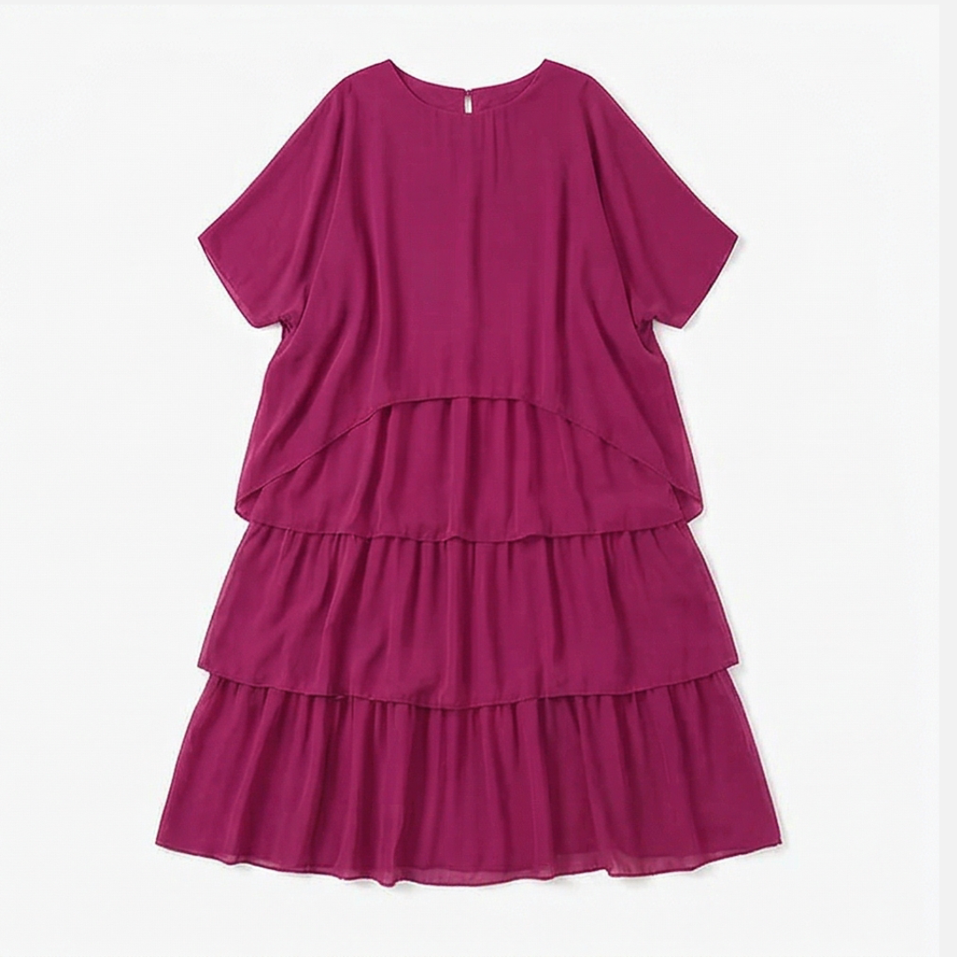 Velara™ – Flowing Tiered Chiffon Maxi Dress