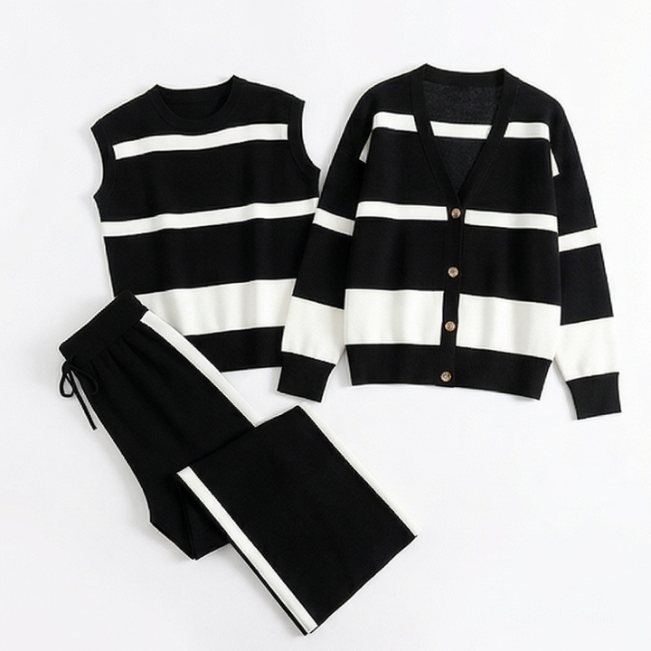 Lunaire™ – 3 Piece Coordinated Knit Lounge Set