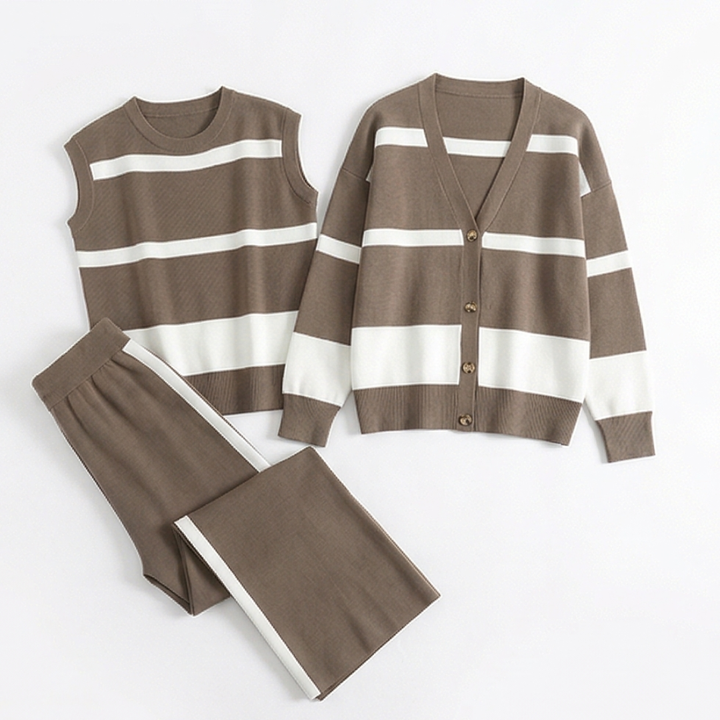 Lunaire™ – 3 Piece Coordinated Knit Lounge Set