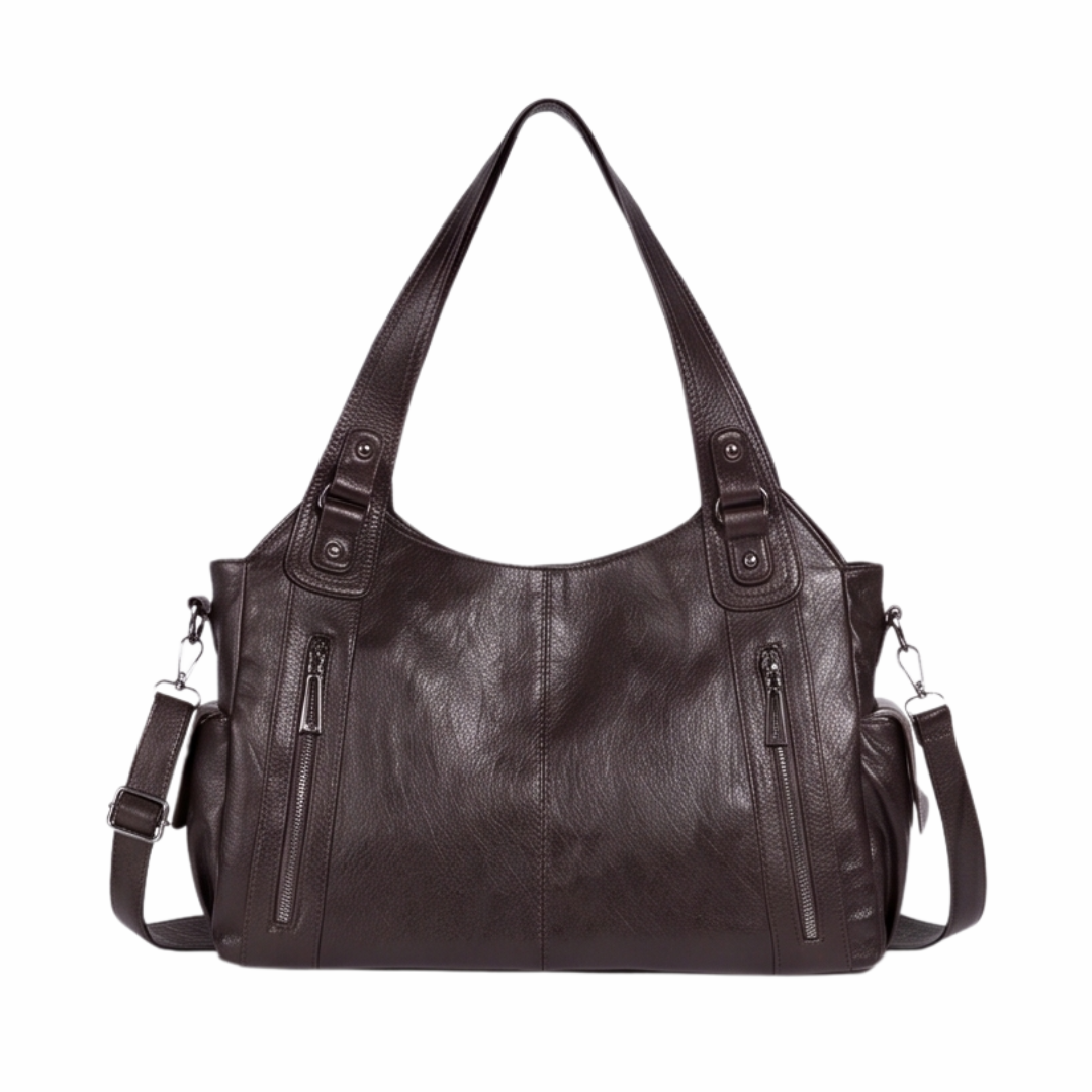 Noirvere™ — Slouchy Vegan Leather City Tote