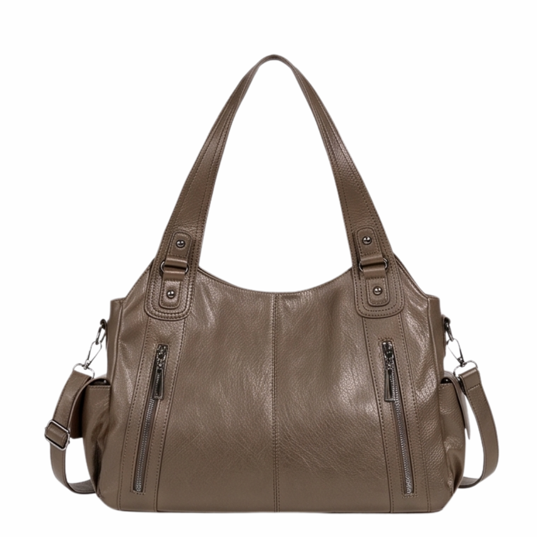 Noirvere™ — Slouchy Vegan Leather City Tote